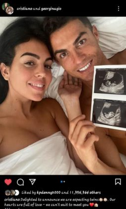 Cristiano Ronaldo Announces his Partner is Expecting Twins